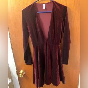 Sexy velvet vintage American apparel dress